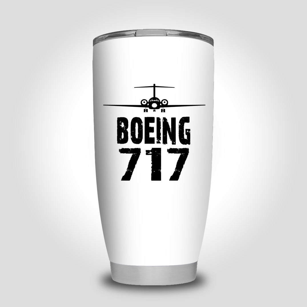 Boeing 717 & Plane Designed Tumbler Travel Mugs