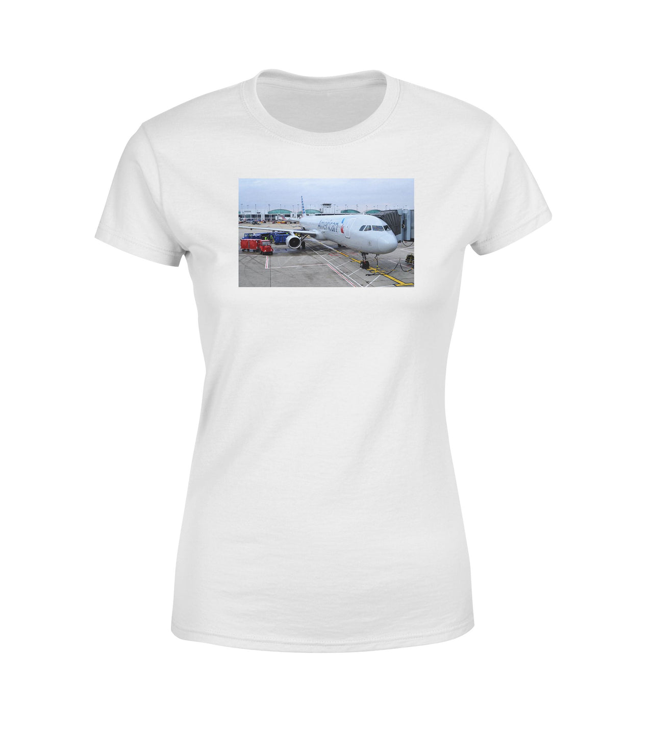 American Airlines A321 Designed Women T-Shirts