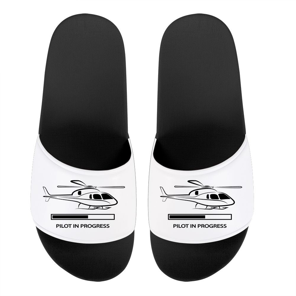 Pilot In Progress (Helicopter) Designed Sport Slippers