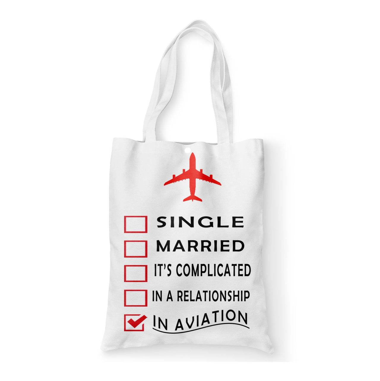 In Aviation Designed Tote Bags