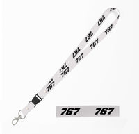 Thumbnail for 767 Flat Text Designed Detachable Lanyard & ID Holders