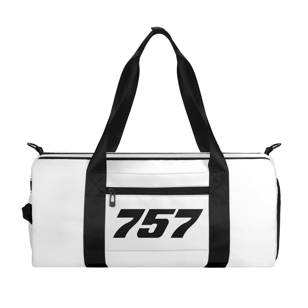 757 Flat Text Designed Sports Bag