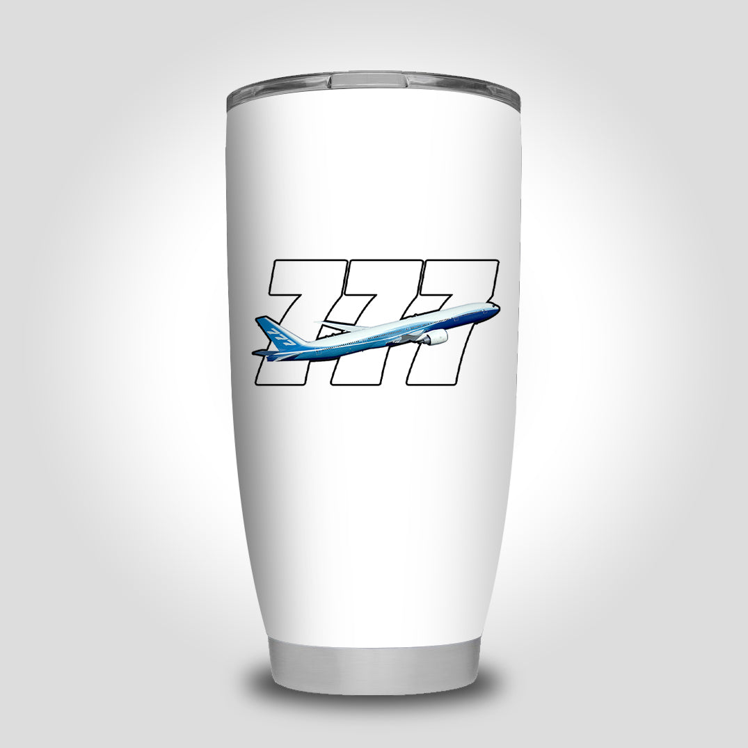 Super Boeing 777 Designed Tumbler Travel Mugs