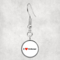 Thumbnail for I Love Embraer Designed Earrings