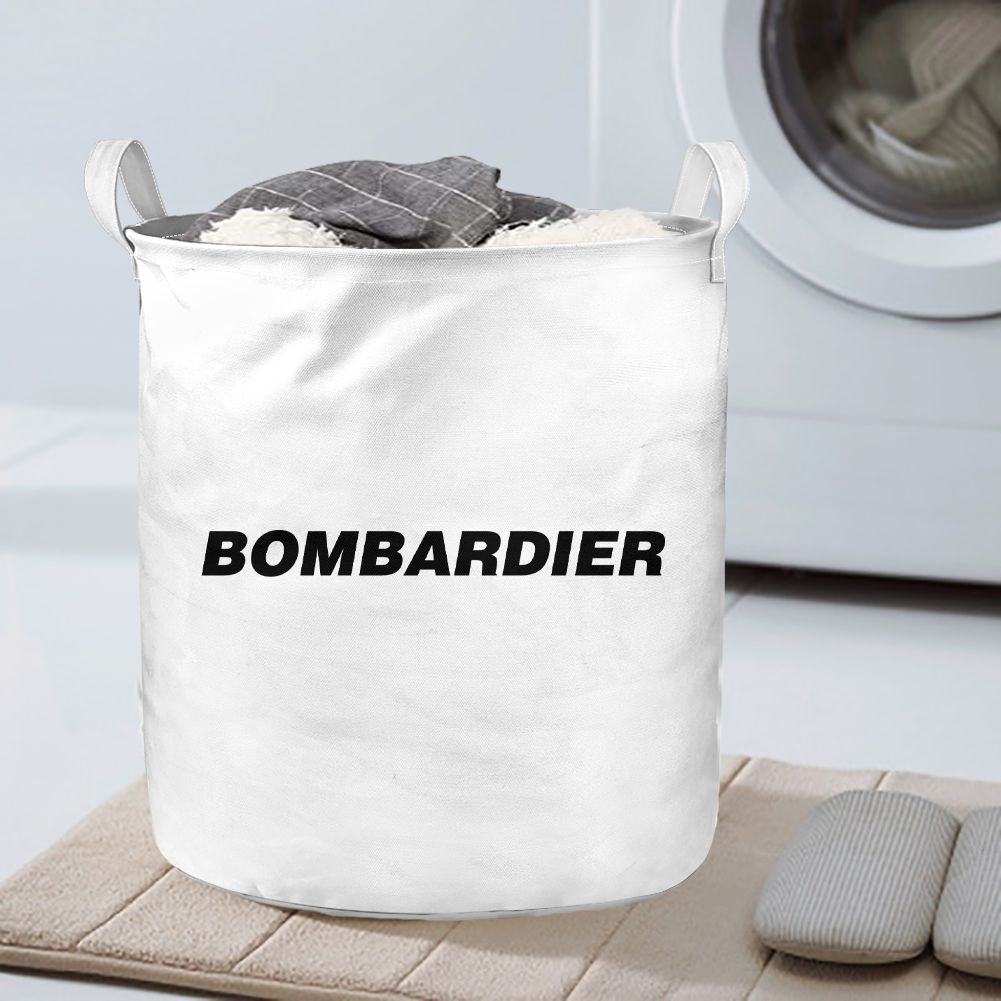 Bombardier & Text Designed Laundry Baskets