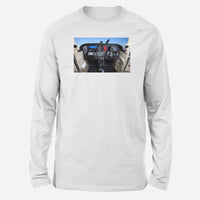 Thumbnail for Cessna 172 Cockpit Designed Long-Sleeve T-Shirts