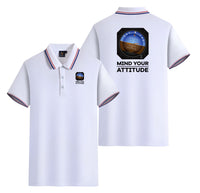 Thumbnail for Mind Your Attitude Designed Stylish Polo T-Shirts (Double-Side)