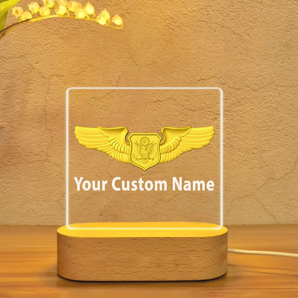 Custom Name (Special US Air Force) Designed Night Lamp