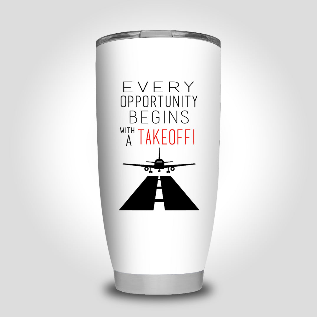 Every Opportunity Designed Tumbler Travel Mugs