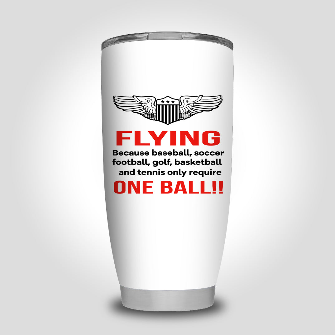Flying One Ball Designed Tumbler Travel Mugs