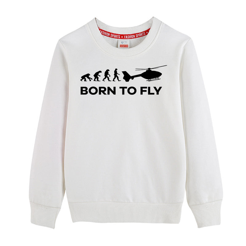 Born To Fly Helicopter Designed "CHILDREN" Sweatshirts