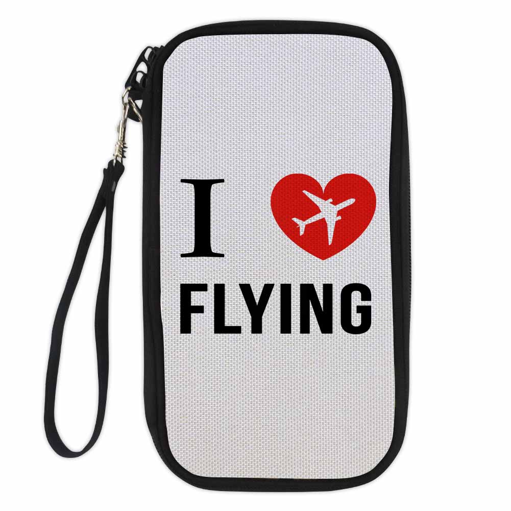 I Love Flying Designed Travel Cases & Wallets