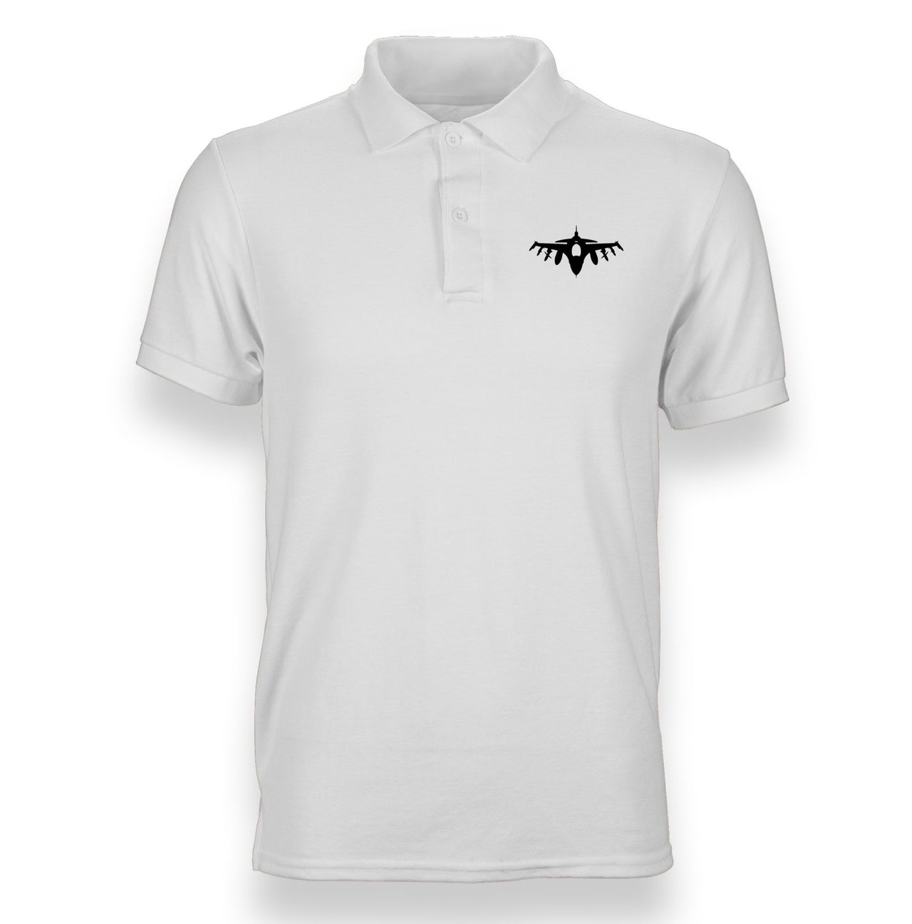Fighting Falcon F16 Silhouette Designed "WOMEN" Polo T-Shirts