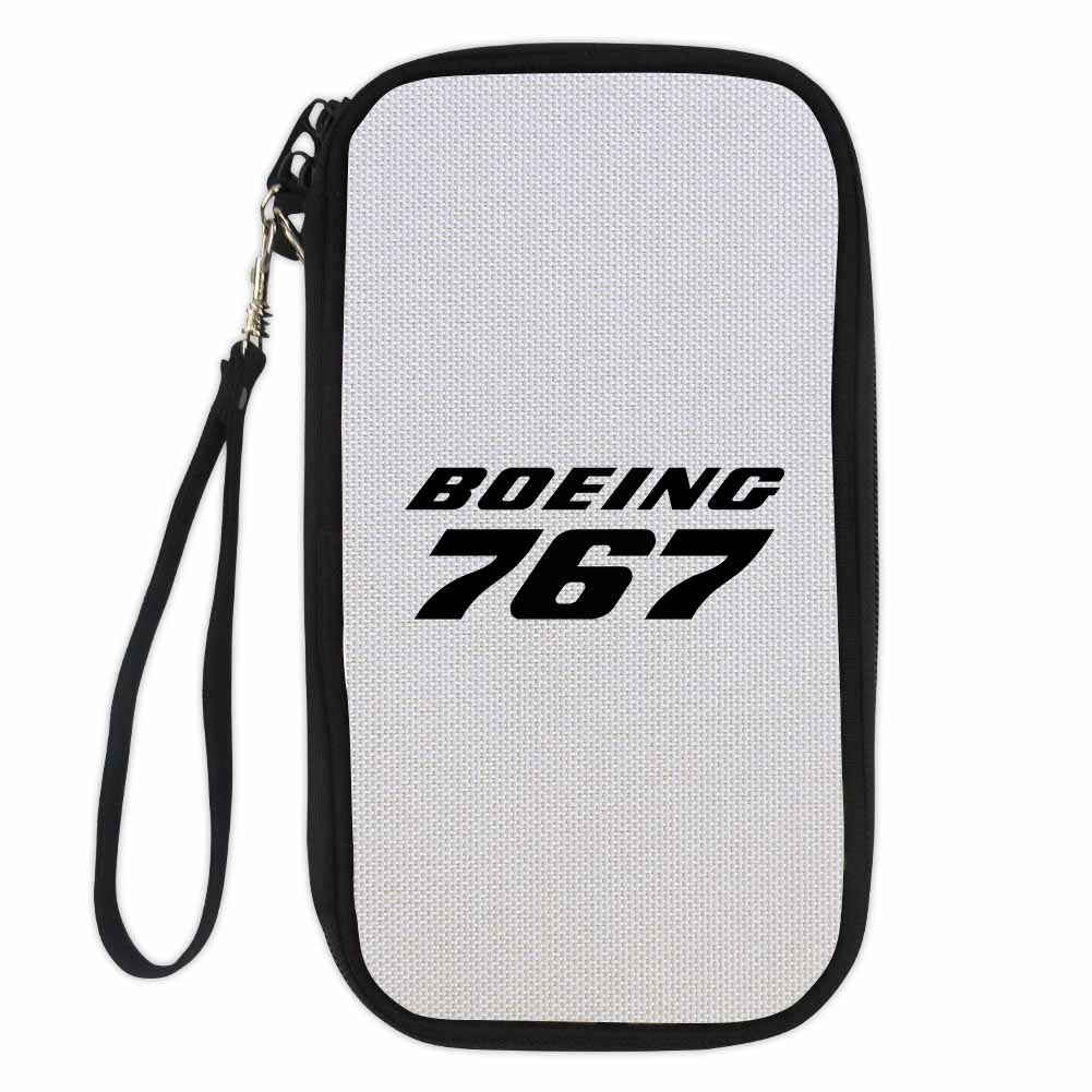 Boeing 767 & Text Designed Travel Cases & Wallets