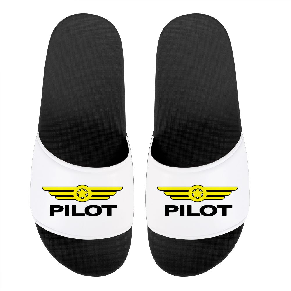 Pilot & Badge Designed Sport Slippers