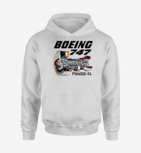 Thumbnail for Boeing 747 & PW4000-94 Engine Designed Hoodies