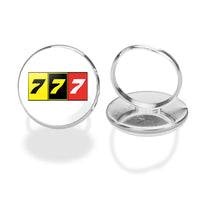 Thumbnail for Flat Colourful 777 Designed Rings