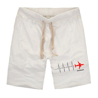 Thumbnail for Aviation Heartbeats Designed Cotton Shorts