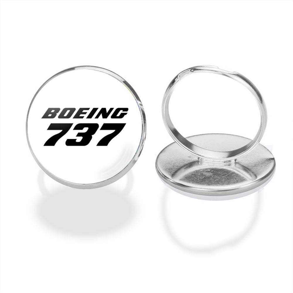 Boeing 737 & Text Designed Rings