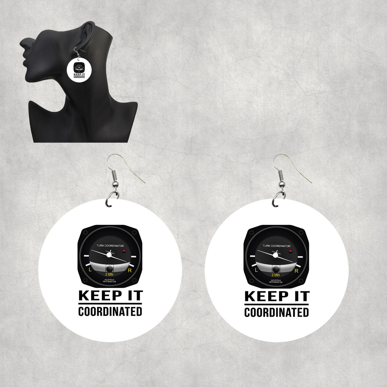 Keep It Coordinated Designed Wooden Drop Earrings