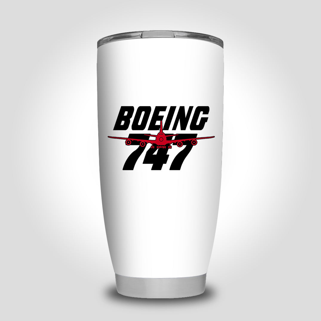 Amazing Boeing 747 Designed Tumbler Travel Mugs