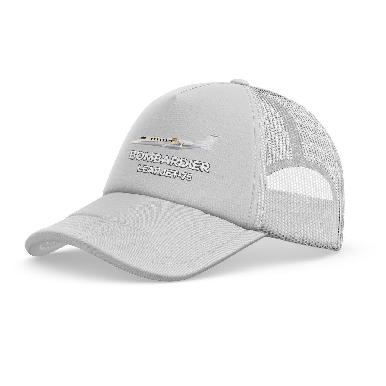 The Bombardier Learjet 75 Designed Trucker Caps & Hats