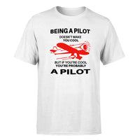 Thumbnail for If You're Cool You're Probably a Pilot Designed T-Shirts