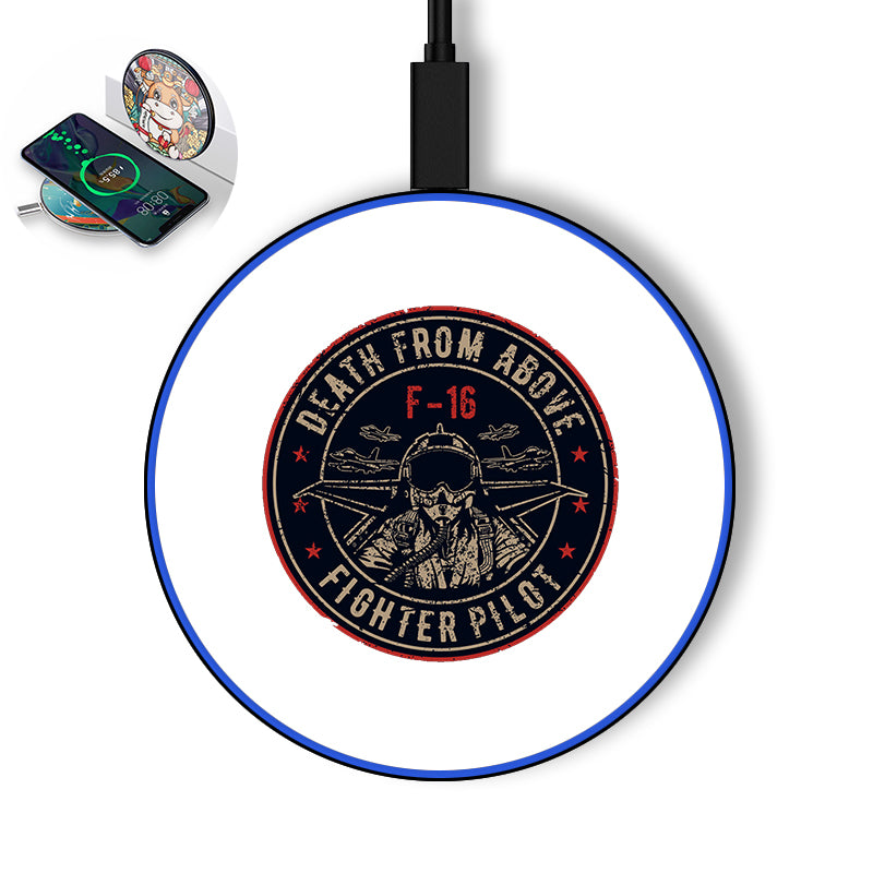 Fighting Falcon F16 - Death From Above Designed Wireless Chargers