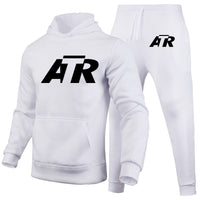 Thumbnail for ATR & Text Designed Hoodies & Sweatpants Set