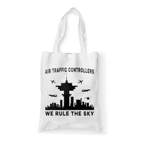 Thumbnail for Air Traffic Controllers - We Rule The Sky Designed Tote Bags