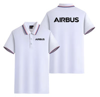 Thumbnail for Airbus & Text Designed Stylish Polo T-Shirts (Double-Side)