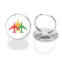 Thumbnail for Colourful 3 Airplanes Designed Rings