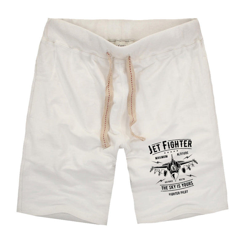 Jet Fighter - The Sky is Yours Designed Cotton Shorts