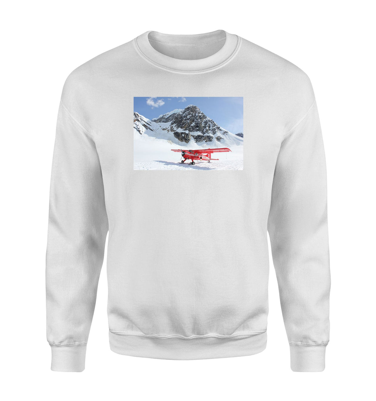 Amazing Snow Airplane Designed Sweatshirts