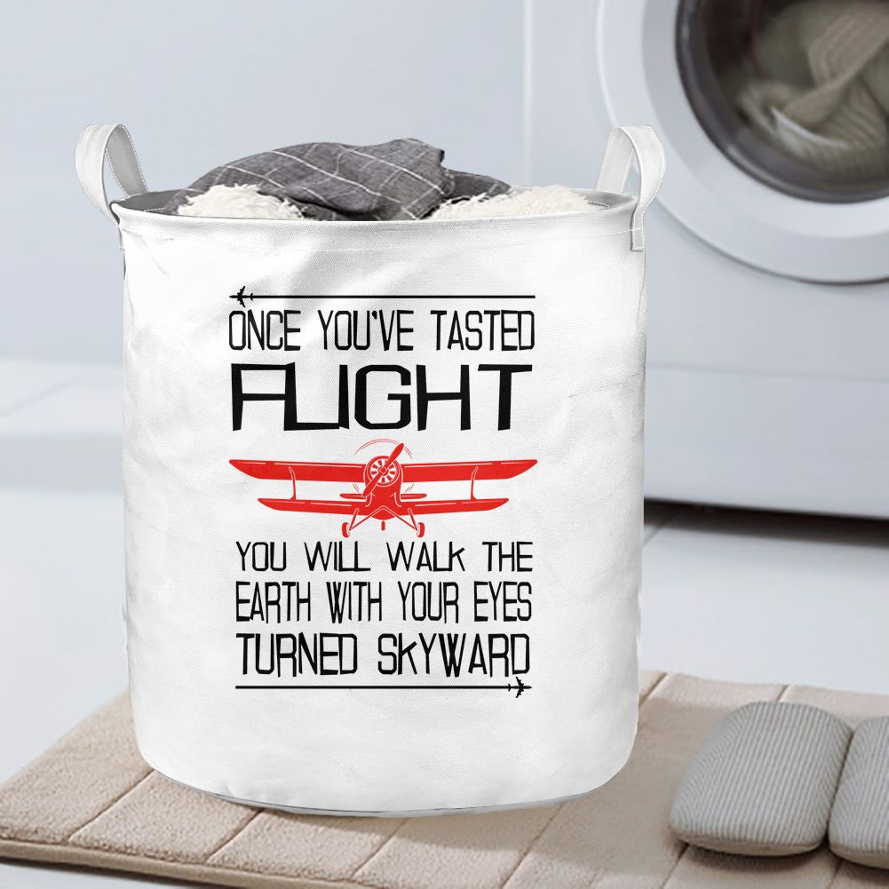 Once You've Tasted Flight Designed Laundry Baskets
