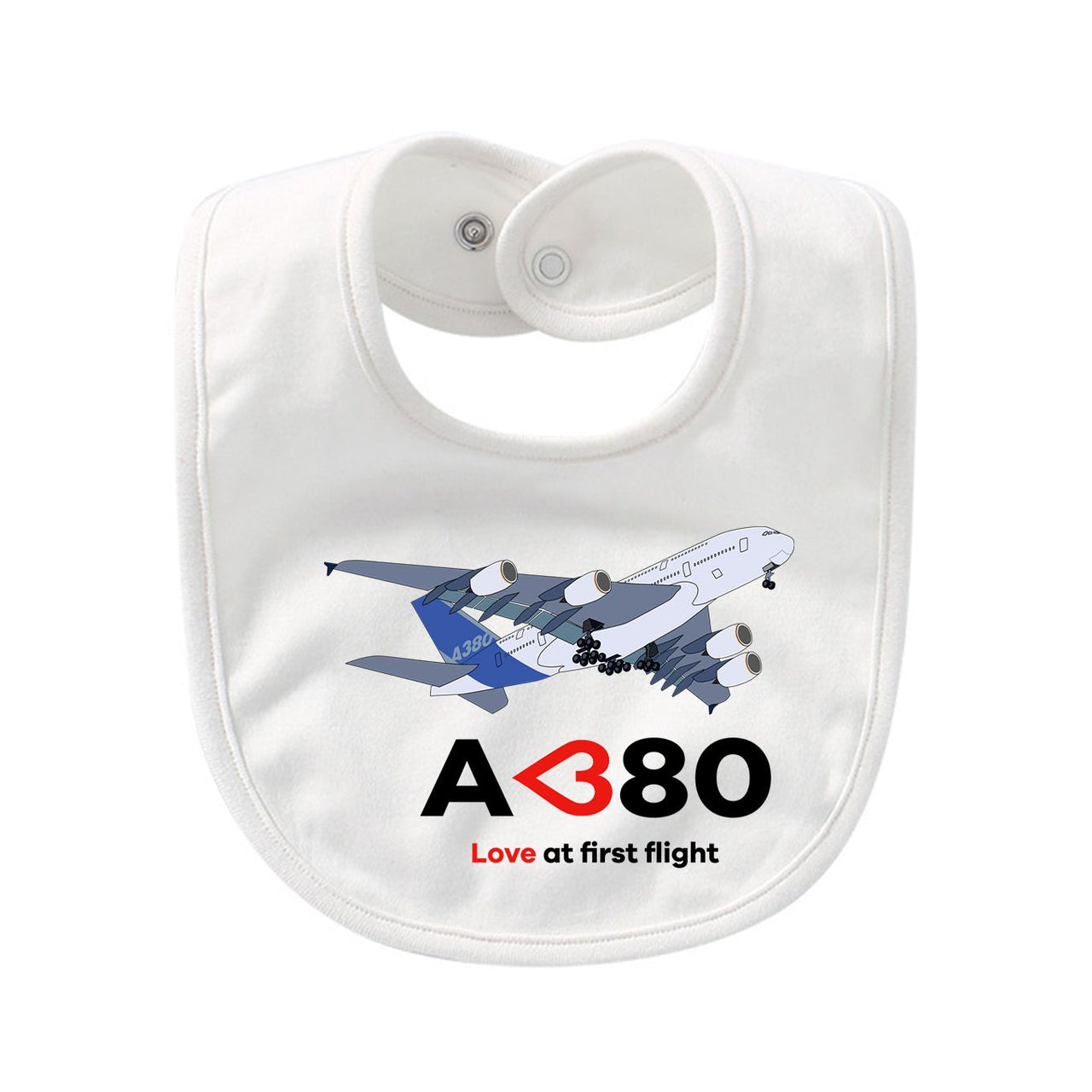 Airbus A380 Love at first flight Designed Baby Saliva & Feeding Towels