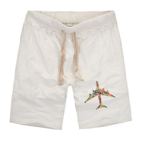 Thumbnail for Colourful Airplane Designed Cotton Shorts