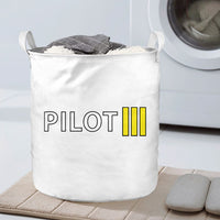 Thumbnail for Pilot & Stripes (3 Lines) Designed Laundry Baskets