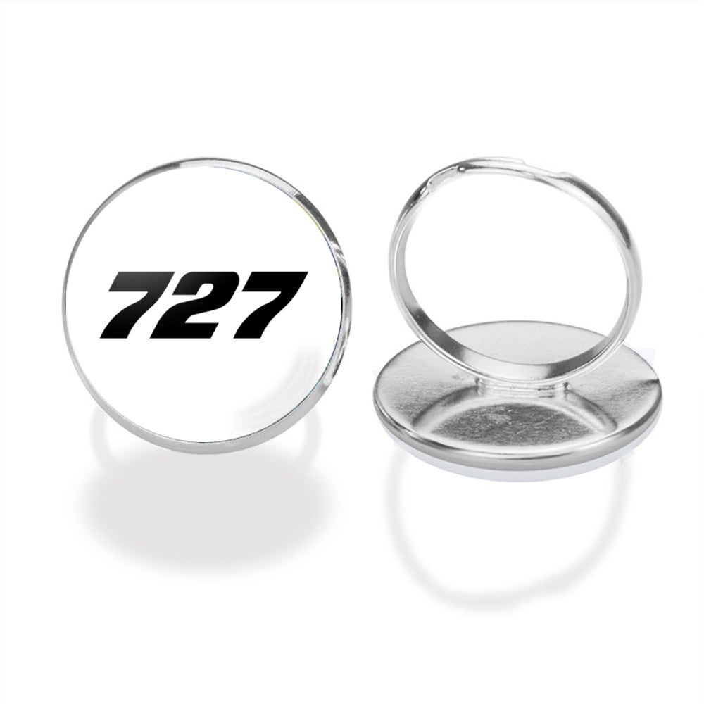 727 Flat Text Designed Rings