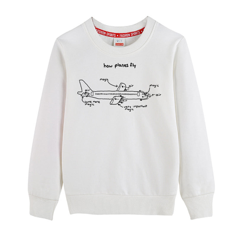 How Planes Fly Designed "CHILDREN" Sweatshirts