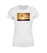 Thumbnail for Two Aeroplanes During Sunset Designed Women T-Shirts