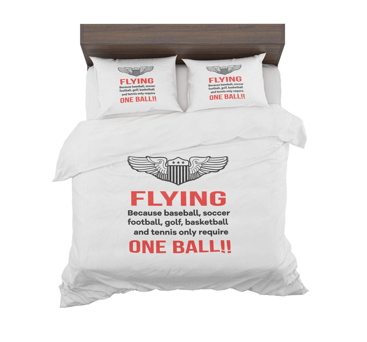 Flying One Ball Designed Bedding Sets