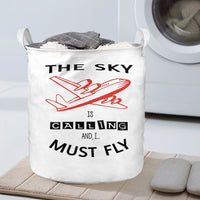 Thumbnail for The Sky is Calling and I Must Fly Designed Laundry Baskets