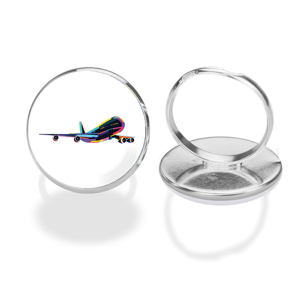 Multicolor Airplane Designed Rings