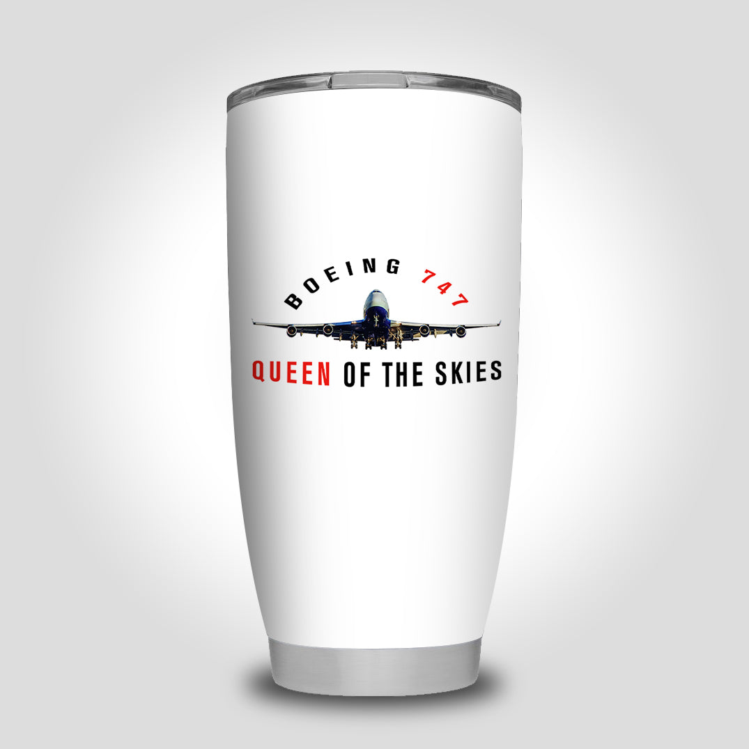 Boeing 747 Queen of the Skies Designed Tumbler Travel Mugs