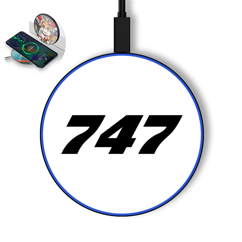 747 Flat Text Designed Wireless Chargers