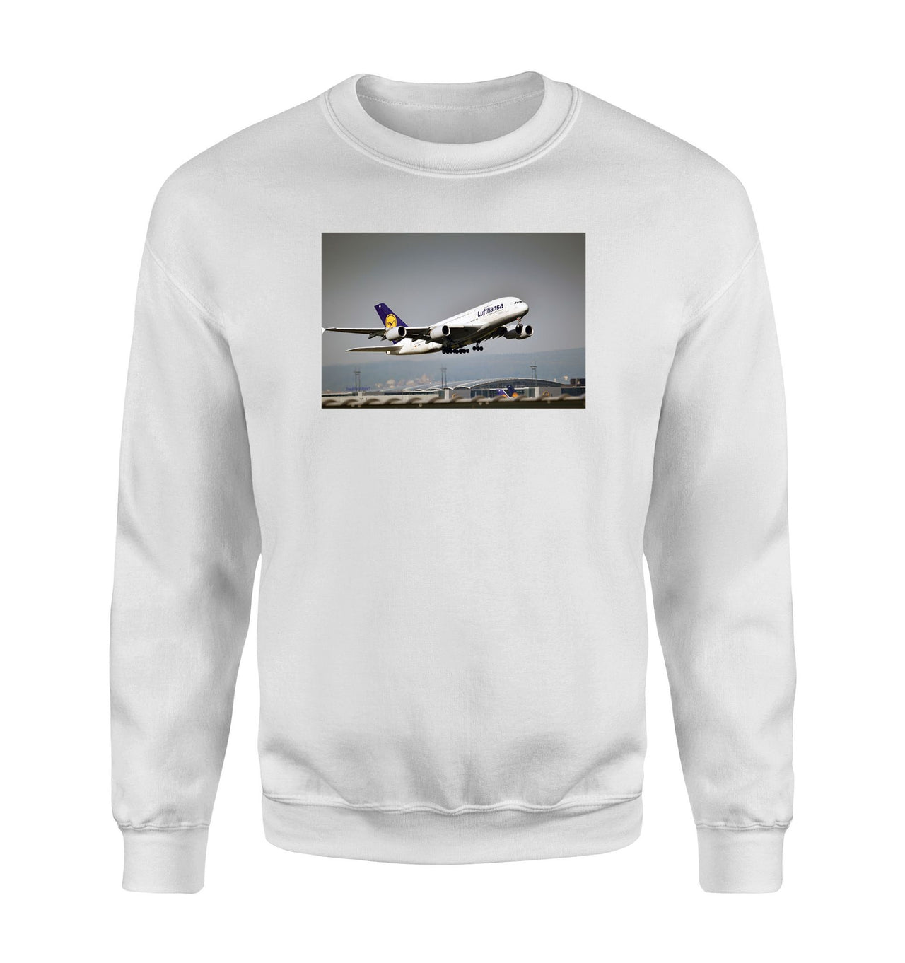 Departing Lufthansa A380 Designed Sweatshirts