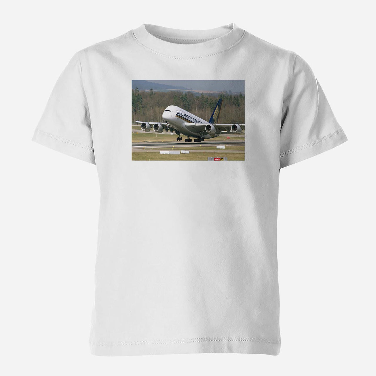 Departing Singapore Airlines A380 Designed Children T-Shirts