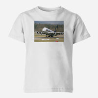 Thumbnail for Departing Singapore Airlines A380 Designed Children T-Shirts