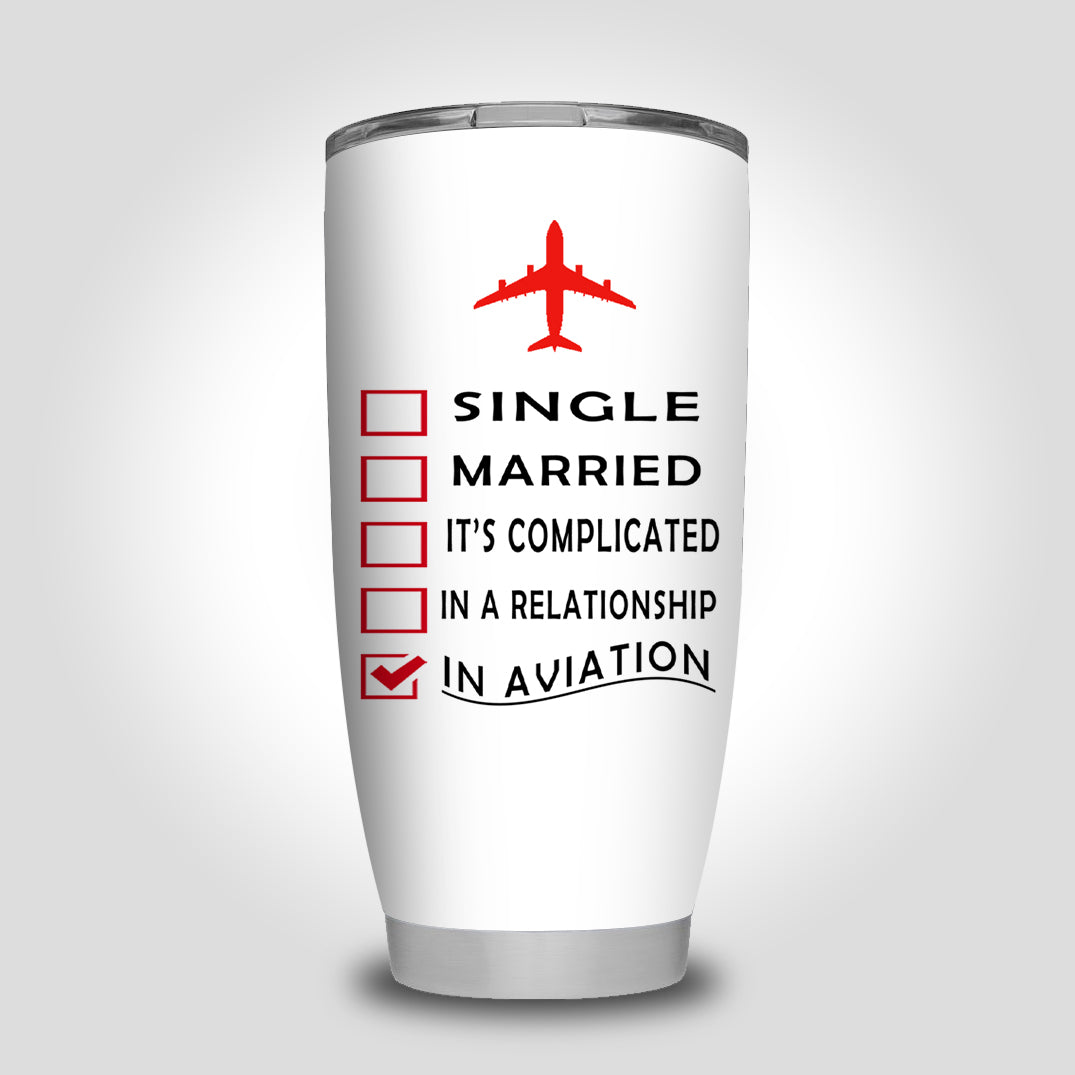 In Aviation Designed Tumbler Travel Mugs